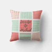 ジンルベルズスノーフレークパステルクリスマスを追加 クッション (裏面)