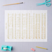 ジンルベルズホリデーティシュデクページ紙金ゴールド 薄葉紙 (クラフト)