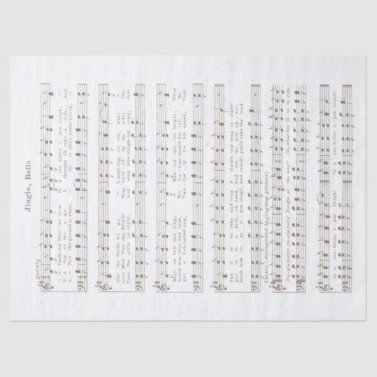 ジンルベルズホリデーティッシュアンドデクページ紙 薄葉紙 (正面)