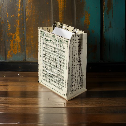 ジンルベルズミュージックシート抱き枕 ミディアムペーパーバッグ