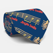 ジンルベルズミュージック文字 ネクタイ (ロール)