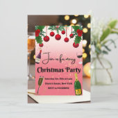 ジンルベルテーマ – クリスマス招待状カード セーブザデート (スタンド正面)