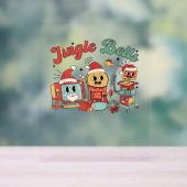 ジンルベルナース、クリスマスナース、クリスおもしろいム アクリルサイン (ニュートラル)