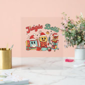 ジンルベルナース、クリスマスナース、クリスおもしろいム アクリルサイン (ウェディング)