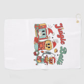 ジンルベルナース、クリスマスナース、クリスおもしろいム ゴルフタオル (横)