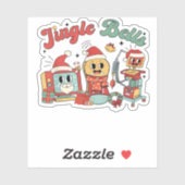 ジンルベルナース、クリスマスナース、クリスおもしろいム シール (シート)