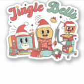 ジンルベルナース、クリスマスナース、クリスおもしろいム シール (正面)