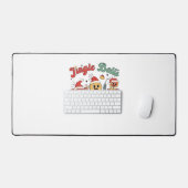 ジンルベルナース、クリスマスナース、クリスおもしろいム デスクマット (キーボード&マウス)