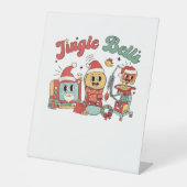 ジンルベルナース、クリスマスナース、クリスおもしろいム 台座サイン (正面)