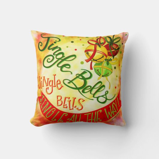 ジンルベルフェスティバルおもしろいインスピリシティクリスマス クッション (正面)