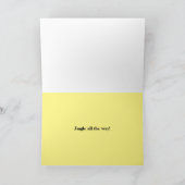 ジンルベルフランスのプードル折りグリーティングカード カード (内部)