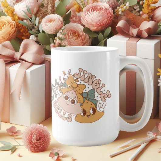 ジンルベルメリークリスマスコーヒーマグを飲む コーヒーマグカップ