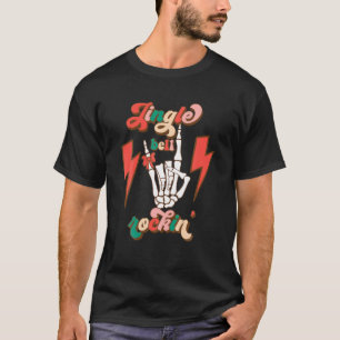 ジンルベルロックインスケルトングルービーファミリーサンタCh Tシャツ