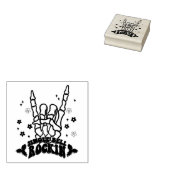 ジンルベルロックンスケルトンハンドスタンプ ラバースタンプ (押印)