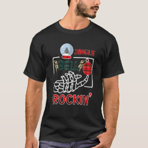 ジンルベルロックンバッファローギンガムプリントレトロ Tシャツ
