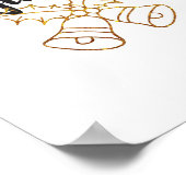 ジンルベル金ゴールドグリッターポスター ポスター (角)