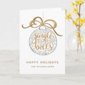 ジンルベル |ハッピーホリデー カード (黄色い花)