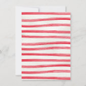 ジンルホースサンタホリデイクリスマスホームダウンパーティー 招待状 (裏面)