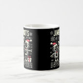 ジンルボットフェスティバルホリデーロボットとサンタハット コーヒーマグカップ (中央)