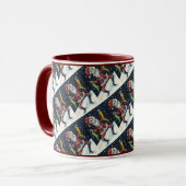 ジンルボーンズSANTA,ホリデースケルトン&ストッキング マグカップ (正面左)