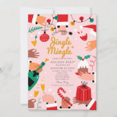 ジンルミングルメリークリスマスホリデーパーティー 招待状 (正面)