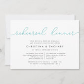 ジンレーンリハーサルディナー招待状 |アクア 招待状 (正面)
