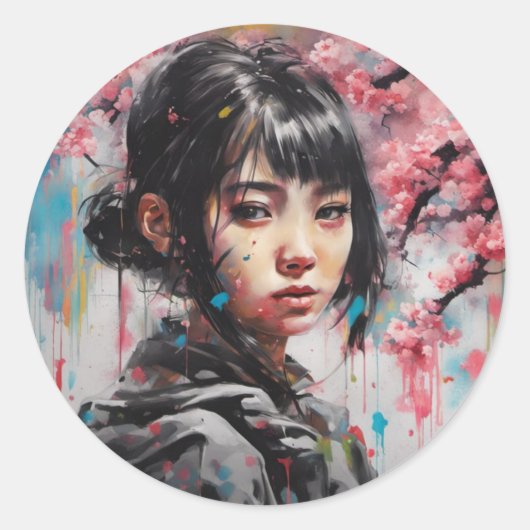 ジン京(静静) ラウンドシール (正面)