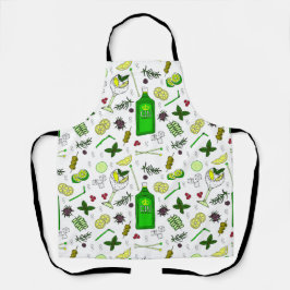 ジン愛飲者 ミキソロジスト コクテール パーティー エプロン