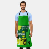 ジン酒 | Love Gin |ホームデコール |バーサービン エプロン (着用した状態)