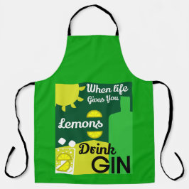 ジン酒 | Love Gin |ホームデコール |バーサービン エプロン