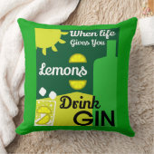 ジン酒 | Love Gin |ホームデコール |バーサービン クッション (ブランケット)