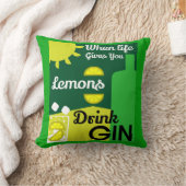 ジン酒 | Love Gin |ホームデコール |バーサービン クッション (ブランケット)