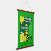 ジン酒 | Love Gin |ホームデコール |バーサービン 吊り下げ型タペストリー (傾斜あり)