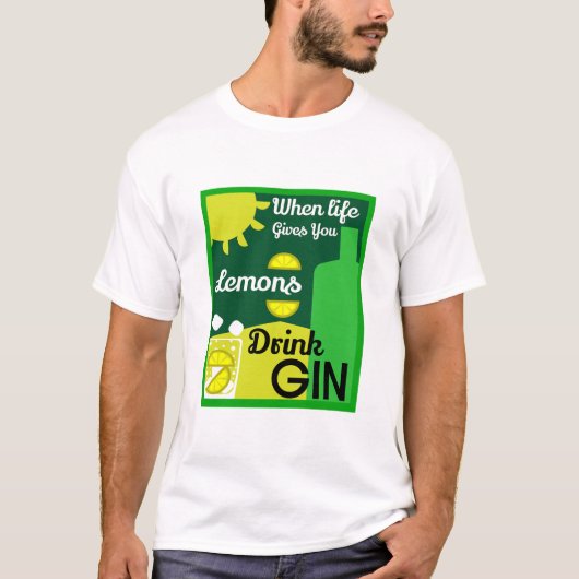 ジン酒 | Love Gin |ホームデコール |バーサービン Tシャツ (正面)