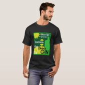 ジン酒 | Love Gin |ホームデコール |バーサービン Tシャツ (正面フル)