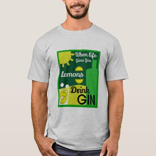 ジン酒 | Love Gin |ホームデコール |バーサービン Tシャツ (正面)