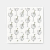 ジン カクテル イラスト カクテル ナプキン スタンダードカクテルナプキン (正面)