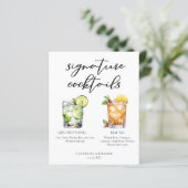 ジン&トニックマイタイシグネチャーカクテルメニュー (スタンド正面)