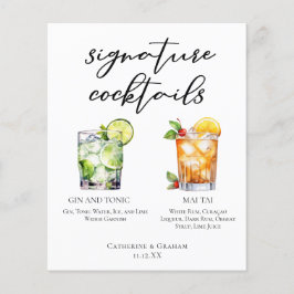 ジン&トニックマイタイシグネチャーカクテルメニュー