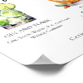 ジン&トニックマイタイシグネチャーカクテルメニュー ポスター (角)