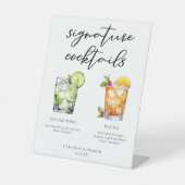 ジン&トニックマイタイシグネチャーカクテルメニュー 台座サイン (正面)