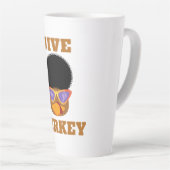 ジヴおもしろいターキーラテマグ カフェラテマグ (右アングル)