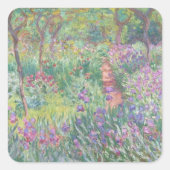 ジヴェルニーのアーティストガーデン（1900年）クロード・モネ スクエアシール (正面)