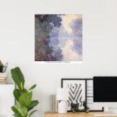 ジヴェルニーのセーヌ川、クロード・モネの朝霧 ポスター (ホームオフィス)