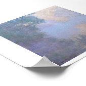 「ジヴェルニーの近くのセーヌ川の朝」クロード・モネ ポスター (角)