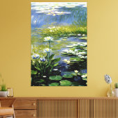 ジヴェルニーの青々としたアガパンツスの花 キャンバスプリント (インサイチュ (リビング))