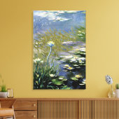 ジヴェルニーの青々としたアガパンツスの花 キャンバスプリント (インサイチュ (リビング))