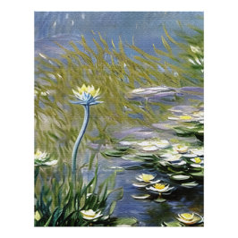 ジヴェルニーの青々としたアガパンツスの花 フォトプリント