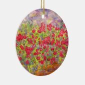 ジヴェルニーフランスバラ セラミックオーナメント (右)