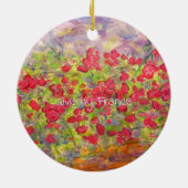 ジヴェルニーフランスバラ セラミックオーナメント (裏面)